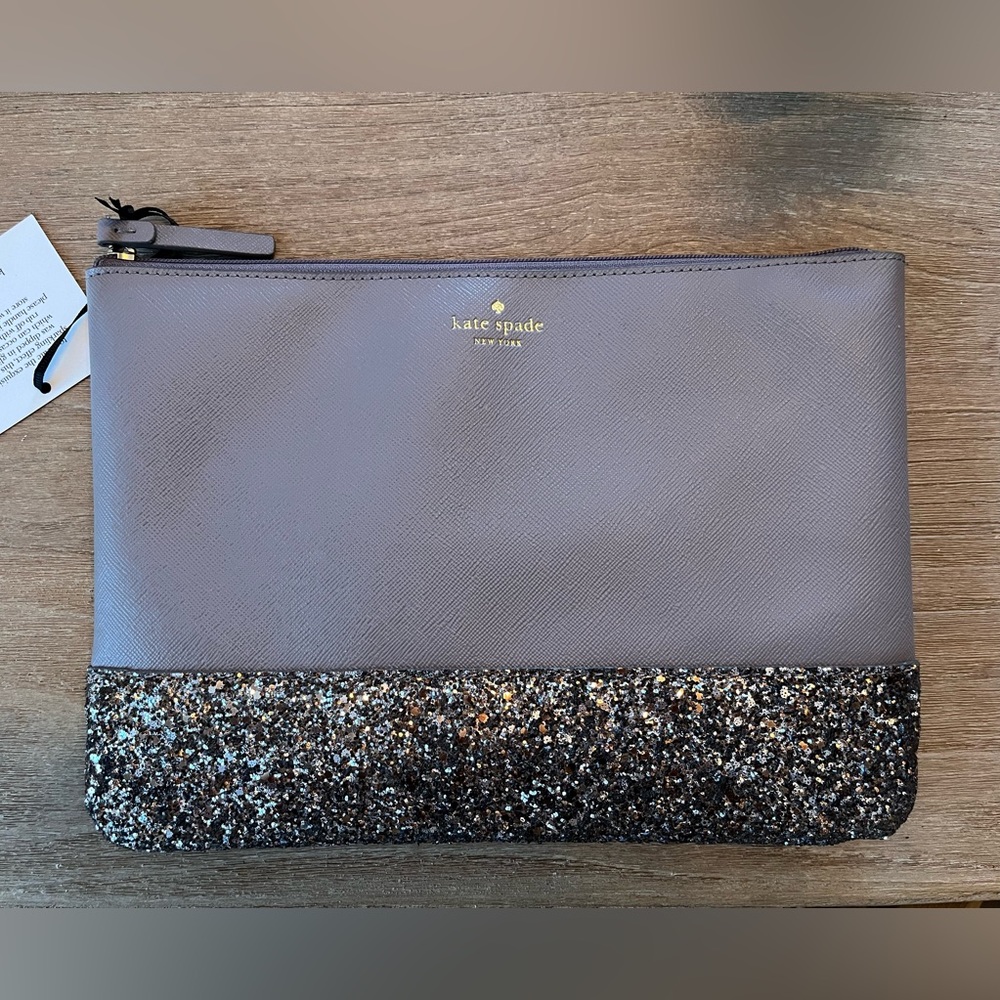 New Kate spade sparkly clutch Wristlet